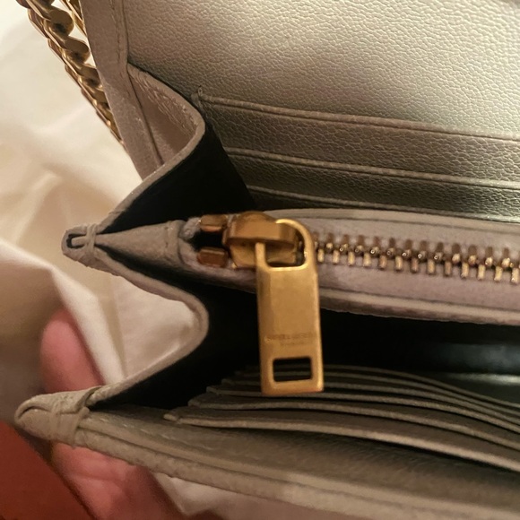 Saint Laurent Becky Quilted Chain Wallet Authentic - Picture 7 of 15